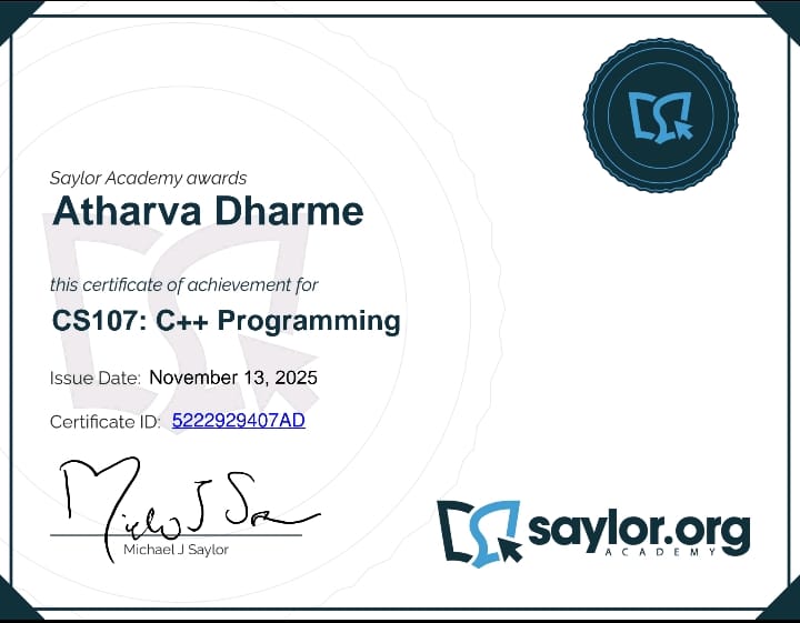 C++ Certificate